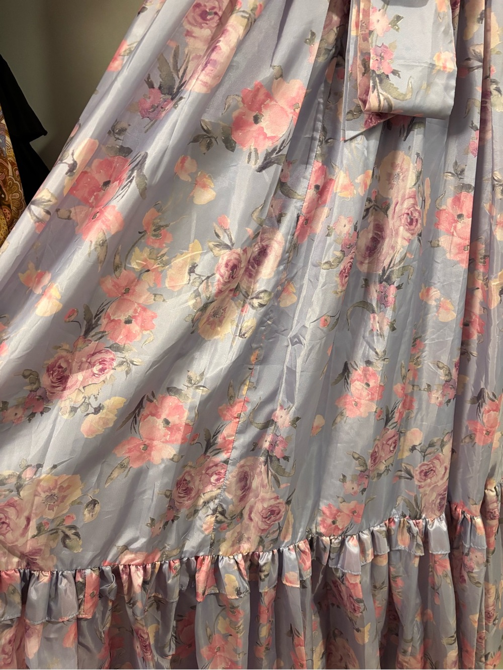 NWT LoveShackFancy Ida Hibiscus Lavender Purple Floral Taffeta Maxi Dress Gown 8 - Picture 8 of 15